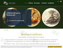 Tablet Screenshot of braseriarestaurantolivera.com